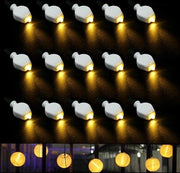 Lampioni 15 pezzi illuminazione a luce calda bianca per matrimonio Halloween Natale festa