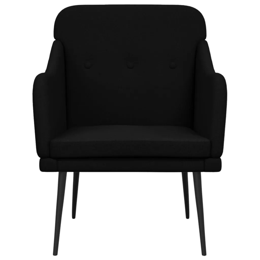 Poltrona Nera 63x76x80 cm in Tessuto 351476