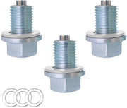 Olio Sfuggente Magnetico M14 x 1,5 - Afdichtring - Per Auto/Auto da Guerra/Motorcycle - In Acciaio A3 Duraturo - 3 Pezzi - Valvola di Sfuggita