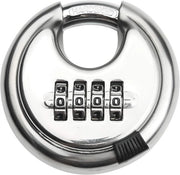 Chiusura numerica con 4 cifre, 10 mm di spessore, slot a staffa resistente all'usura per cancelli, recinzioni, magazzini, 70 mm