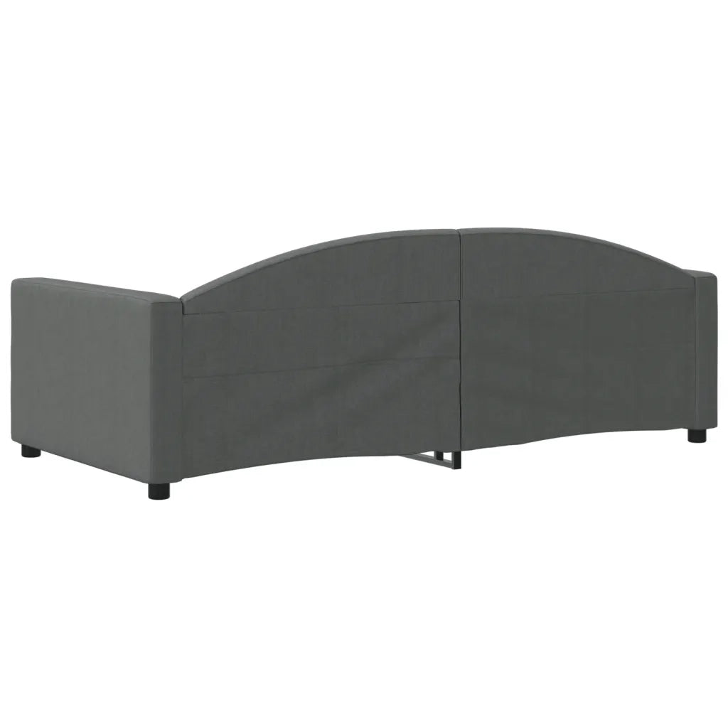 Letto singolo | Letto per adulti | Letto da Giorno Grigio Scuro 90x190 cm in Tessuto