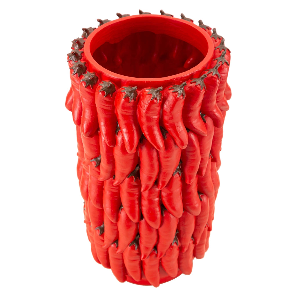 Elmo, Vaso Disegni con Peperoncini, Rosso