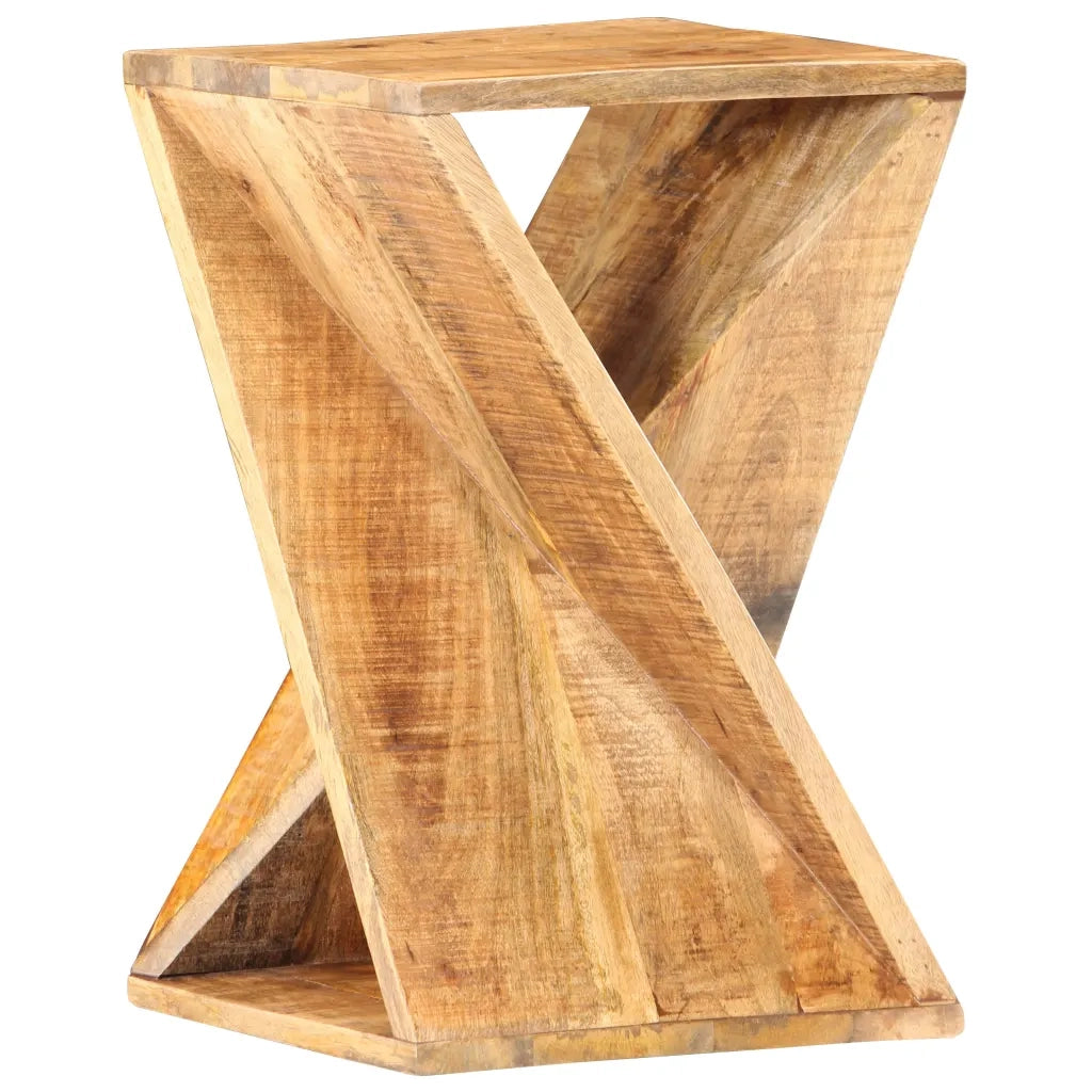 Tavolino di Servizio-Tavolino Consolle-Tavolino da soggiorno 35x35x55 cm in Legno Massello di Mango