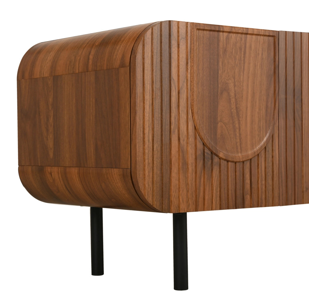Mobile TV 180x40x47,5 cm noce MDF con 3 ante e 2 cassetti
