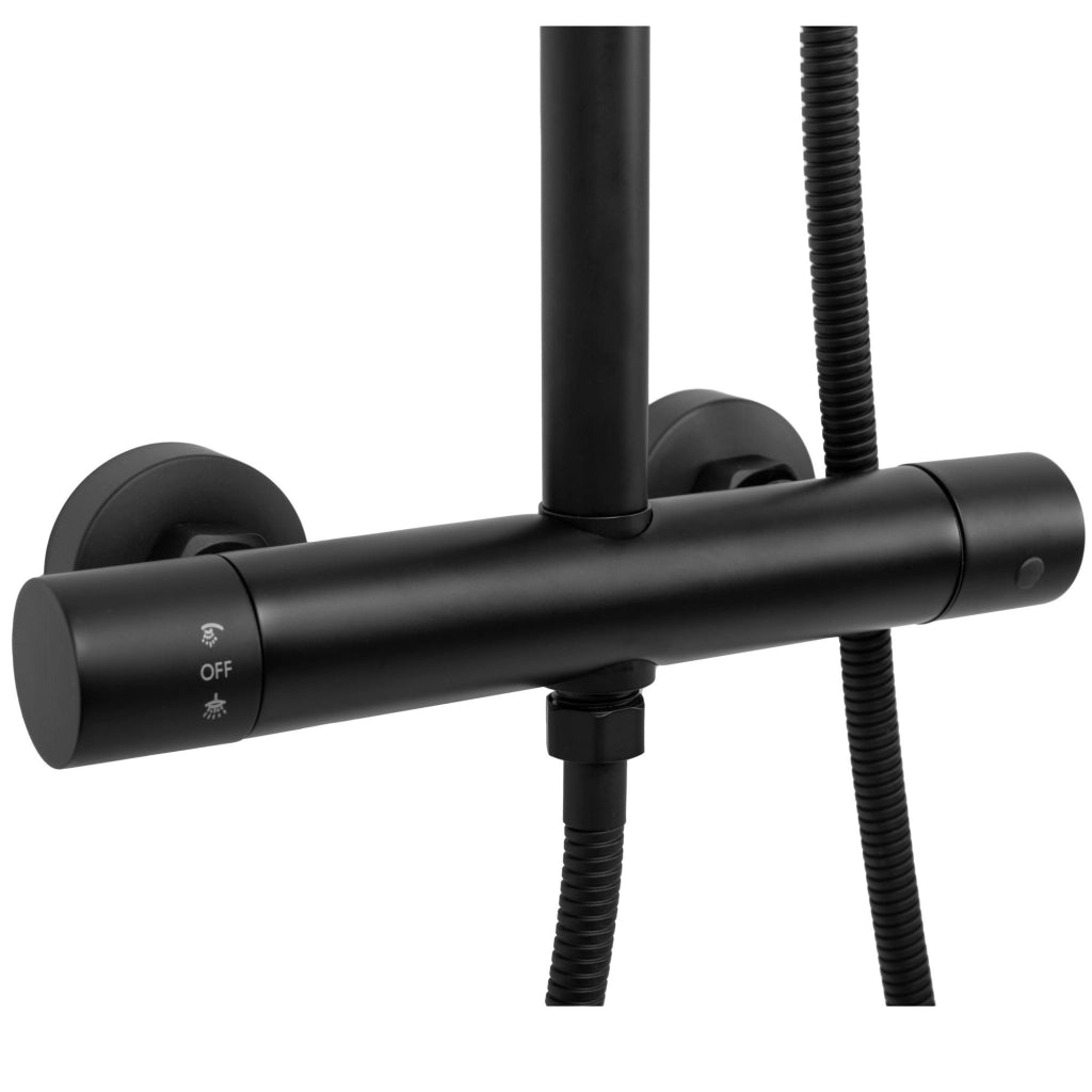 Set Doccia Con Termostato Rea Vincent Black