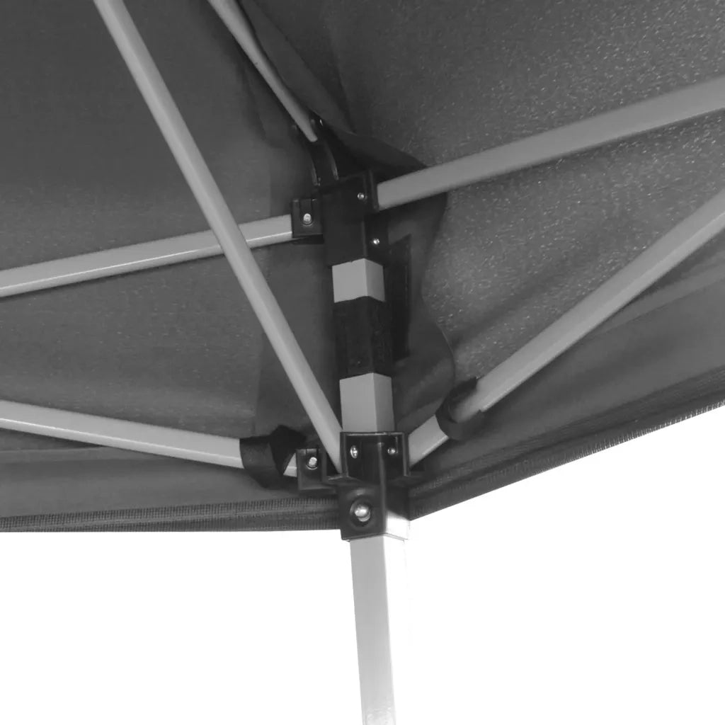 Gazebo Esagonale Pop-Up con 6 Pareti Grigio 3,6x3,1 m 42111