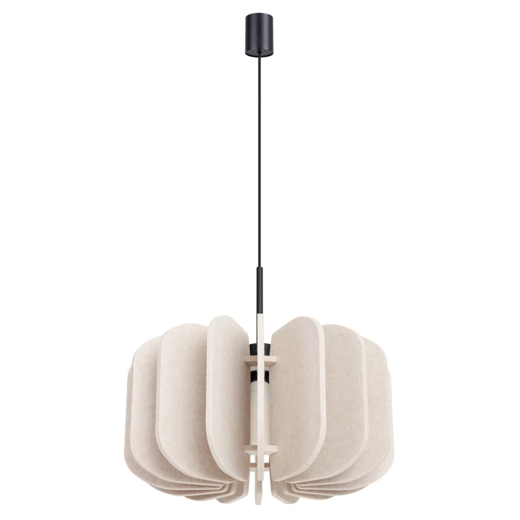 Lampada sospesa BARDEO moderna feltro beige Ø45cm E27