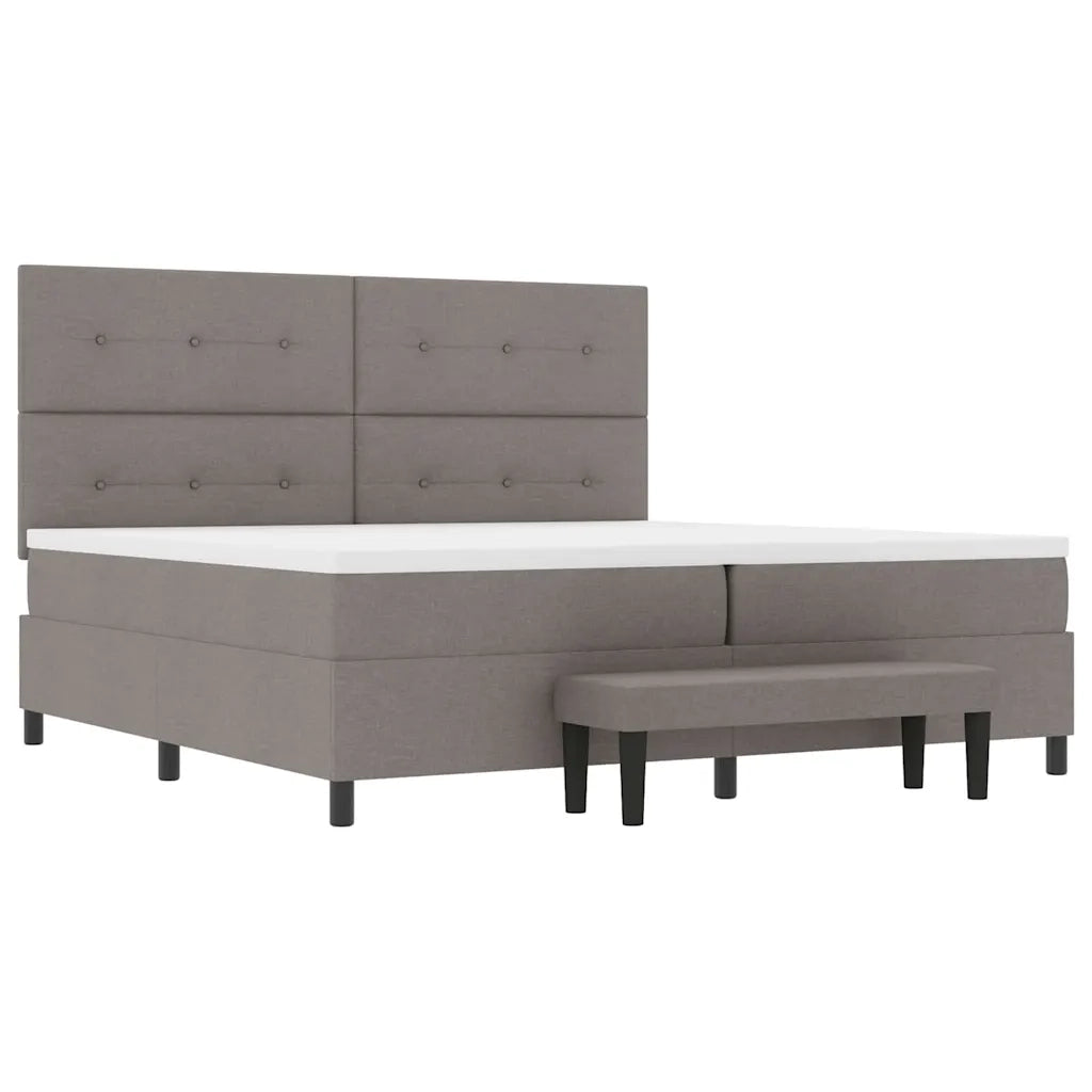 Letto a molle con testiera Talpa 200 x 200 cm Tessuto 3344097