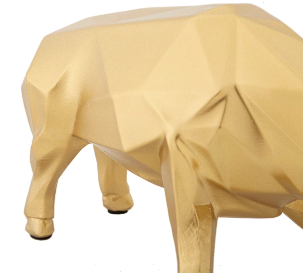 Statua Toro Decorativo 19,5x9,9x10,6 cm in Poliresina