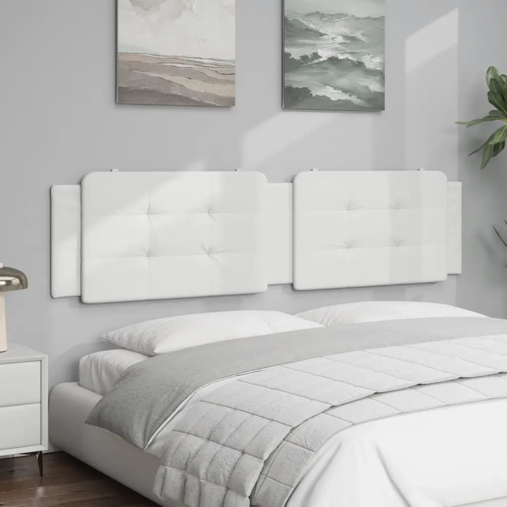 Cuscino Testiera Zadar Bianco 200 cm in Similpelle CFW8274067
