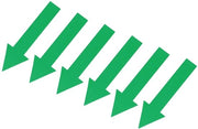 Etichette per parete 4 pollici - PVC autofissanti - Impronte d'acqua - Rimovibili - Guida orientativa - Ideali per interni - Etichette di orientamento