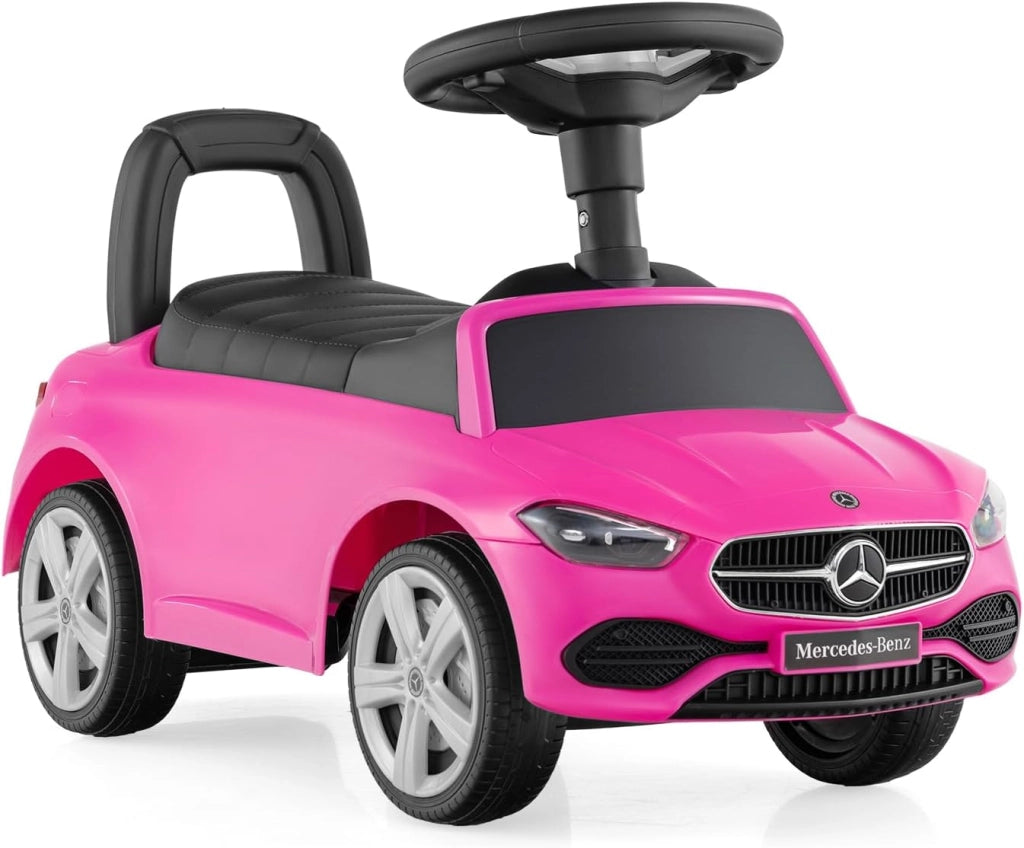 Macchina Cavalcabile per Bambini, Guida Realistica con Volante, Clacson, Suono del Motore, Spazio di Archiviazione Nascosto, Capacità 25 KG, per Bambine e Bambini 1-3 Anni (Nero)