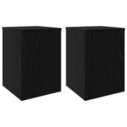 Supporto per piante | Sostegno per piante 2 pz Rovere Nero 25 x 25 x 35 cm