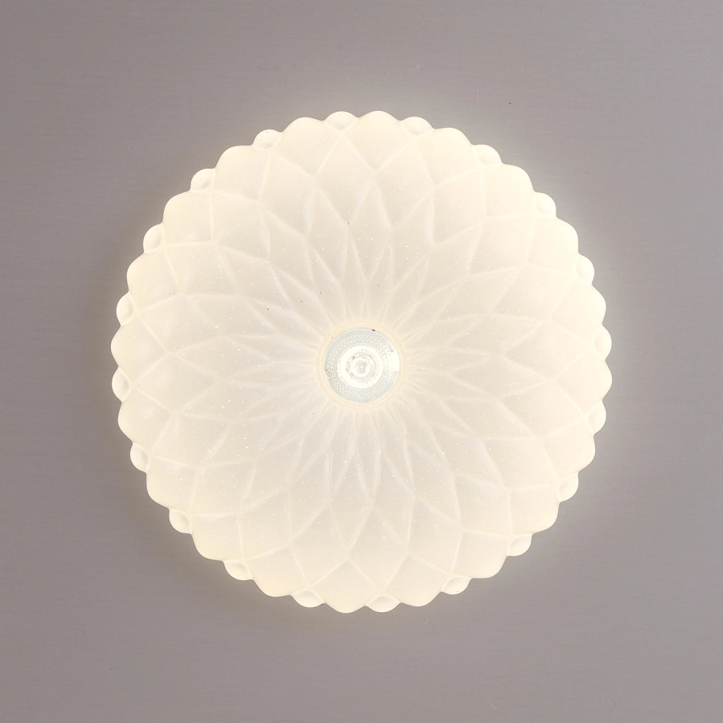 Plafoniera Italux Auris Loto bianca Ø33 LED 18W 4000K