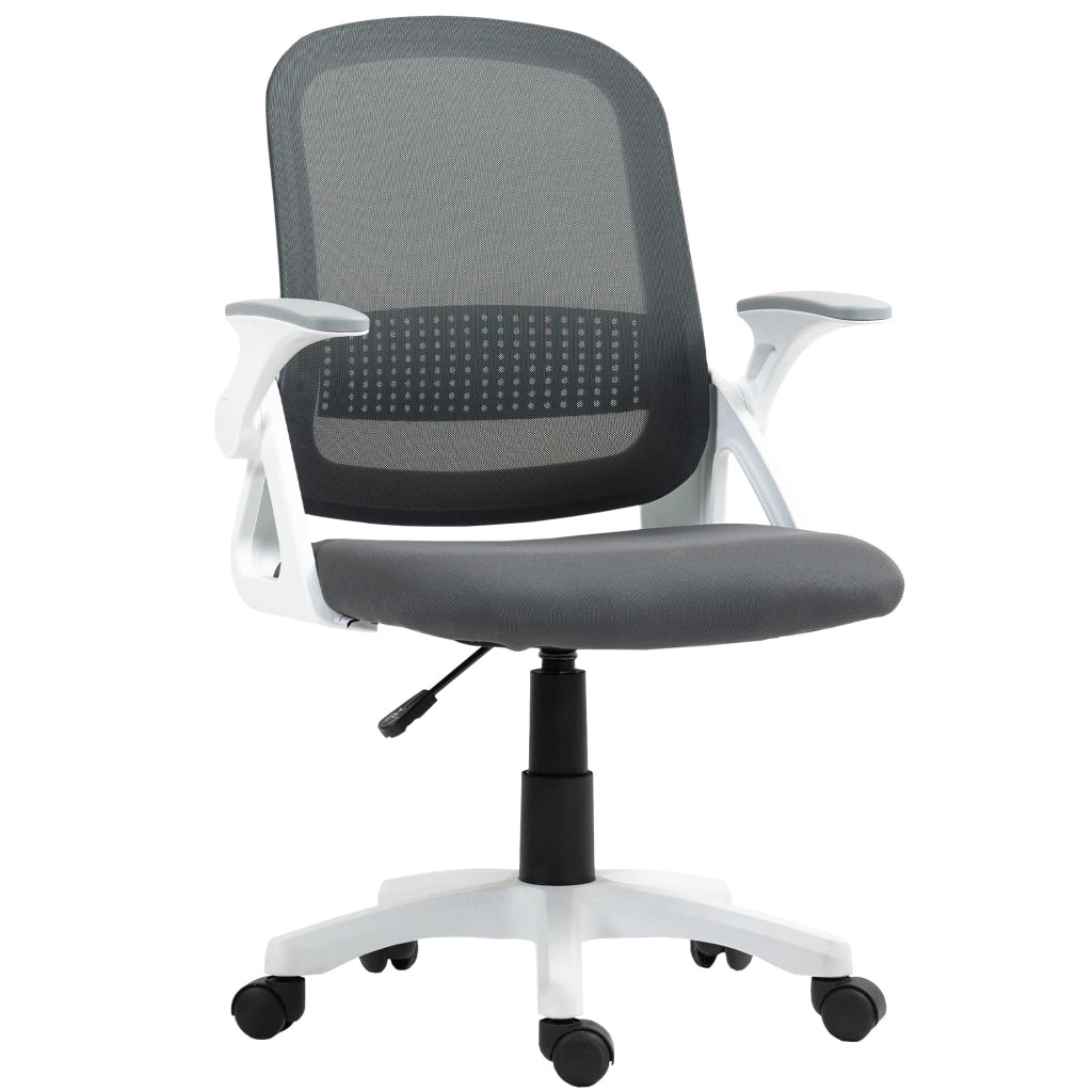 Sedia da ufficio ergonomica ¨C zephmum ¨C grigio, rete, schienale regolabile