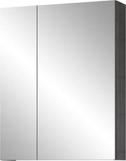Specchio per bagno - dimensioni (LxPxD) 60 x 75 x 16 cm - Bianco con argento grigio scuro - 211040303