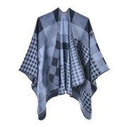 Sciarpa/stola da donna, scialle spaccato in cashmere alla moda, mantello caldo