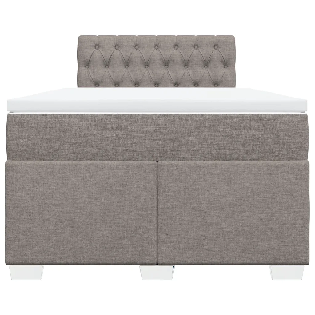 Giroletto a Molle con Materasso Tortora 120x190 cm in Tessuto 3285838
