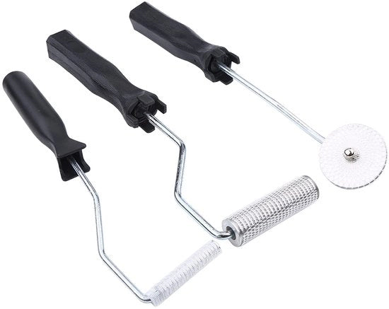 Strumento a rulli in vetroresina - 3 pezzi - Set di lamineatori - Rafforza la resistenza e la piana