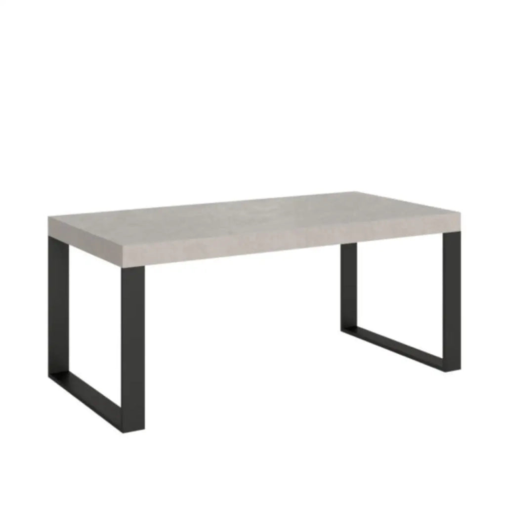 Tavolo allungabile 180/284x90 cm Tecno Premium cashmere gambe antracite