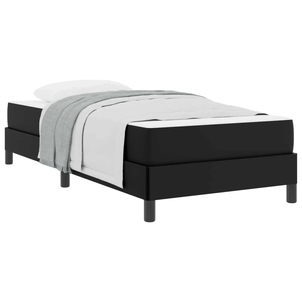 Struttura del letto con materasso Nero 100 x 200 cm Tessuto 3398613