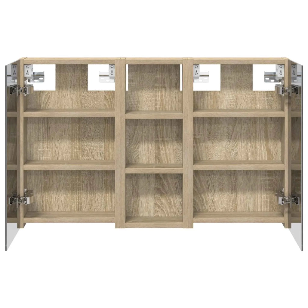 Set di Armadi da Bagno con lo scaffale 3 pcs 80 x 10,5 x 50 cm