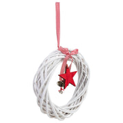 Decorazione ghirlanda in vimini da appendere D30x6h cm