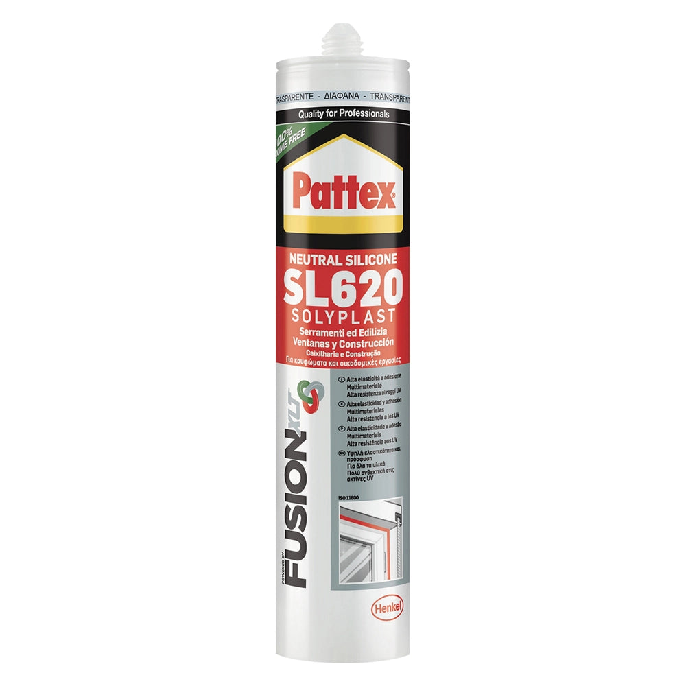 SILICONE NEUTRO PER EDILIZIA E SERRAMENTI 'SOLYPLA ml 300 - marrone RAL 8007  - PATTEX
