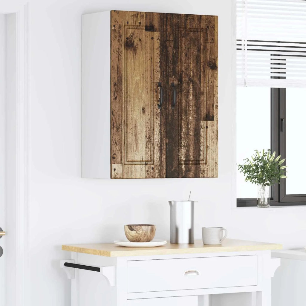 Armadietto a muro PORTO 2 pcs Legno vecchio 30 x 31 x 80 cm