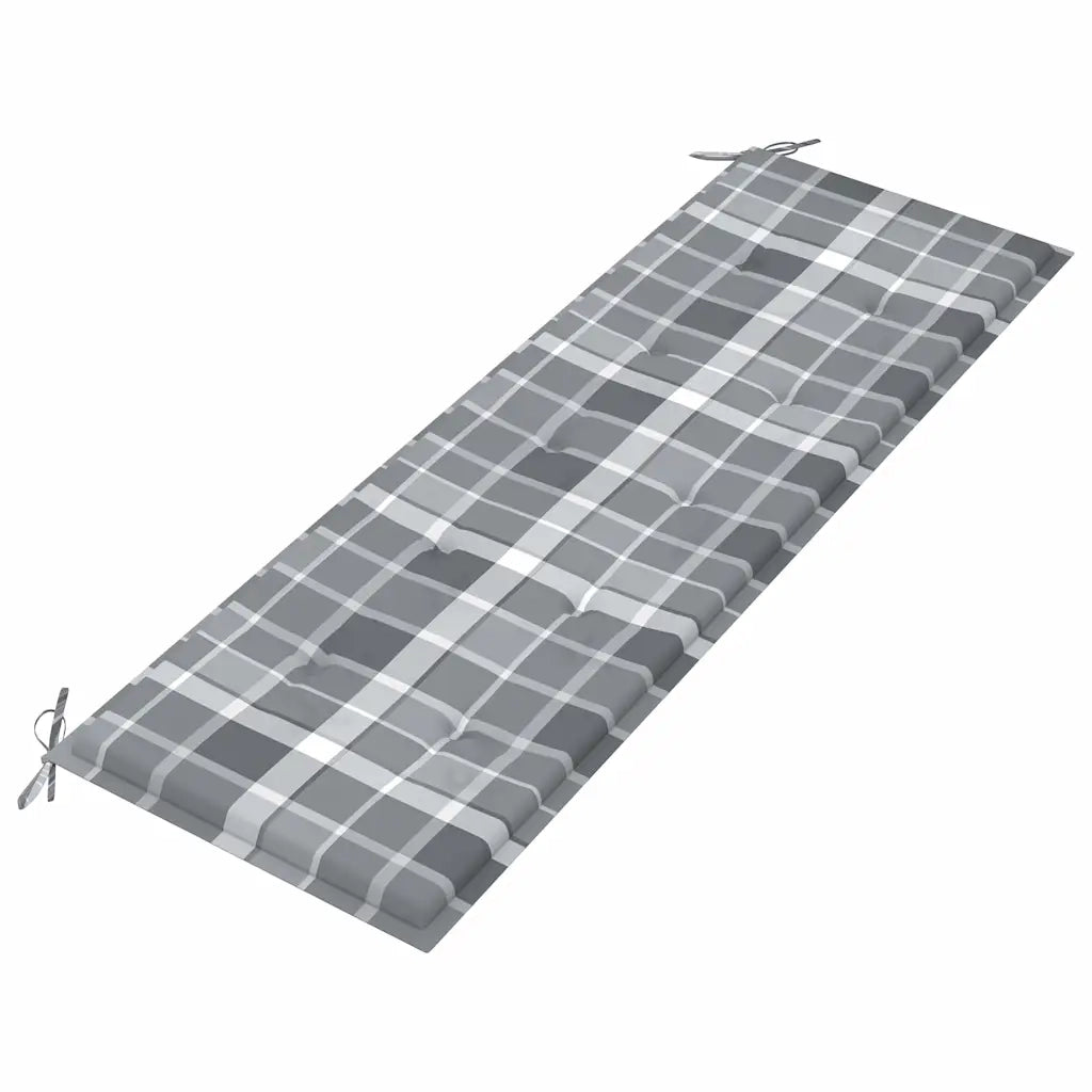 Panchina da Giardino 3 Posti e Cuscino 150cm Massello Eucalipto 3061010