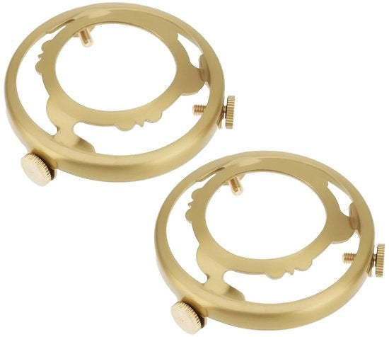 Lampenholder 60mm - Lampenholder Antico - Ottone - Viti di Montaggio - Adatto per Lampadari - Set da 2 - Lampfitting