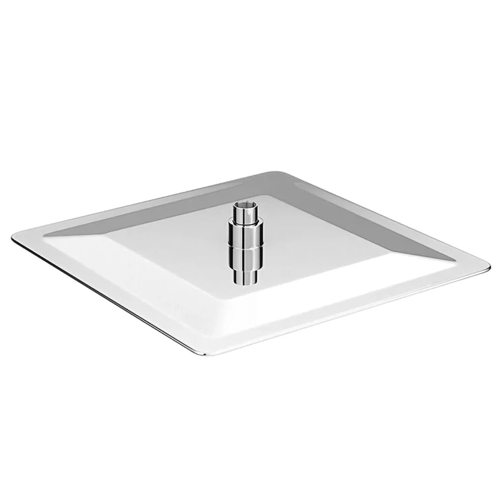 Set doccia completo squadrato cromo - Miscelatore, braccio a gomito, soffione 20x20cm e doccino