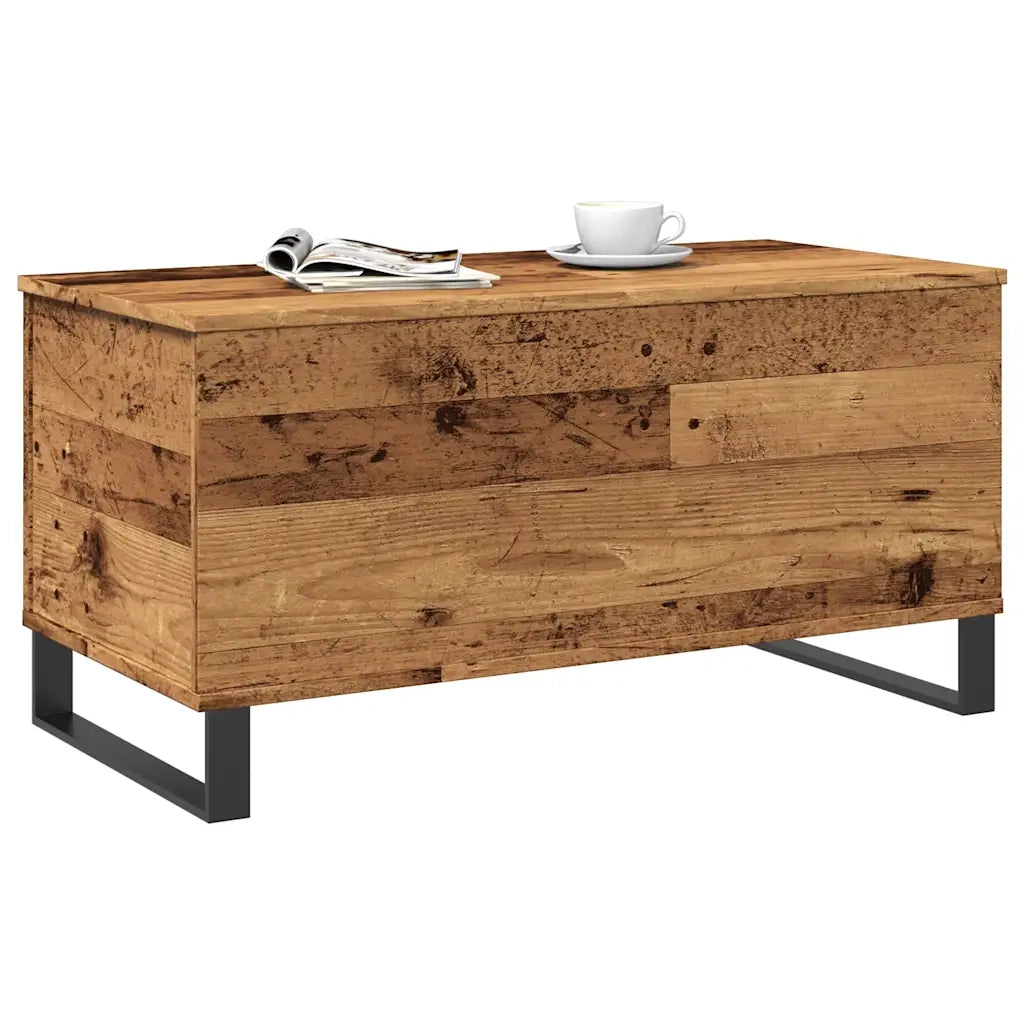 Tavolino da salotto | Tavolino da caff¨¨ | Tavolino da Soggiorno Legno Antico 90x44,5x45 cm in Truciolato