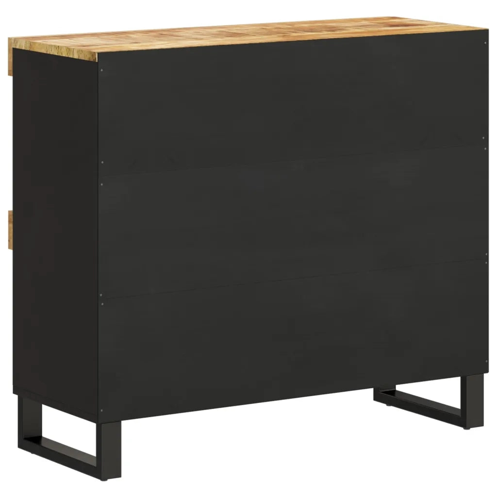 Credenza | Madia | Buffet da pranzo | Armadio da pranzo 85x33x75 cm in Legno Massello di Mango