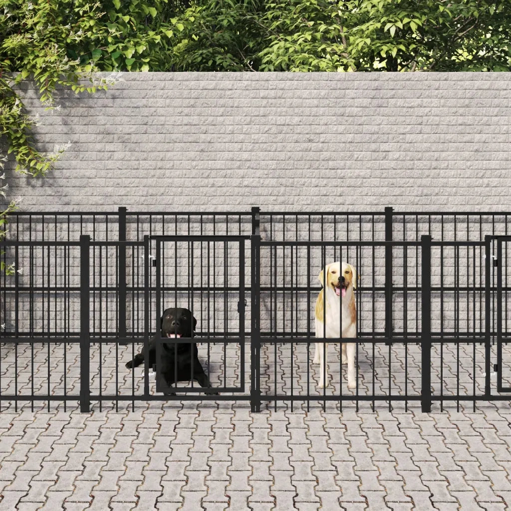 Gabbia per Cani da Esterno in Acciaio 11,26 m² 3124665