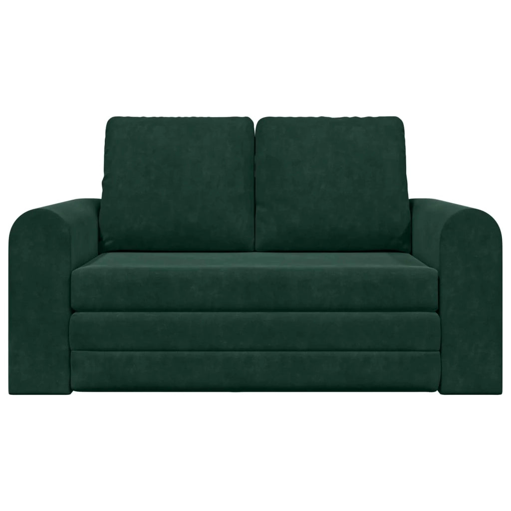 Divano letto | Sof¨¤ letto | Letto singolo Verde Scuro 148 x 71 x 83 cm Velluto