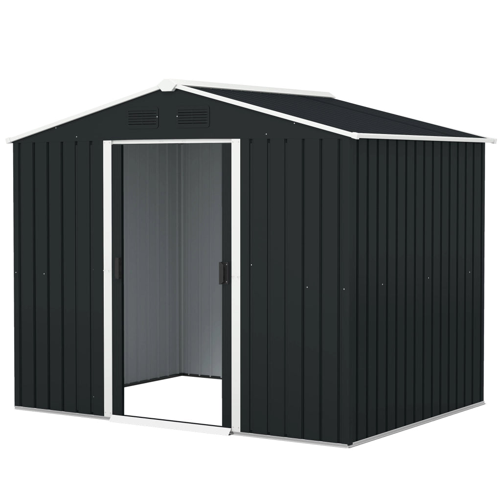 Capanno da Giardino ¨C Zephmum ¨C Grigio Scuro Acciaio 236x174x190cm