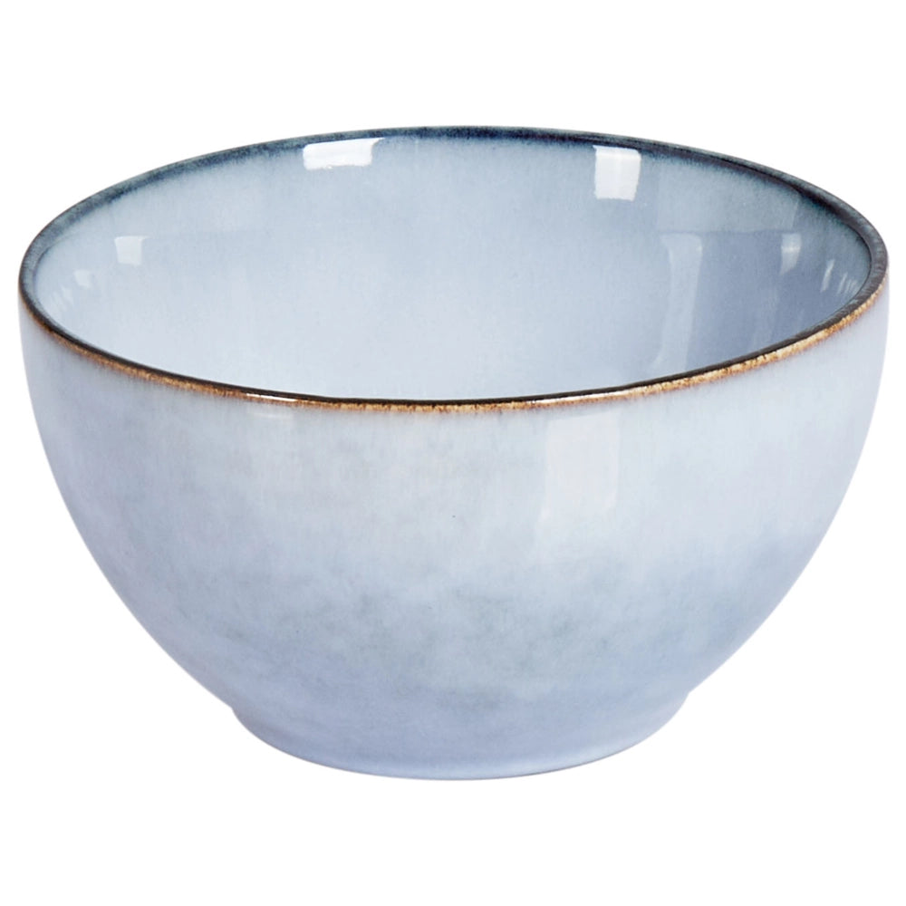 Set di 4 ciotole in gres azzurro Kaolin fatto a mano con smalto reattivo Cucina Sala da pranzo