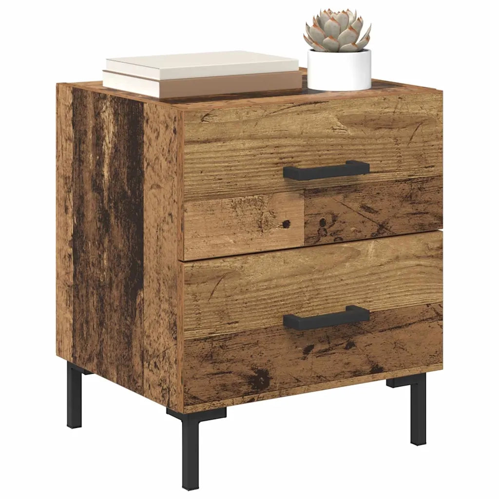 Armadio da Notte 2 pcs Legno vecchio 40 x 35 x 47,5 cm