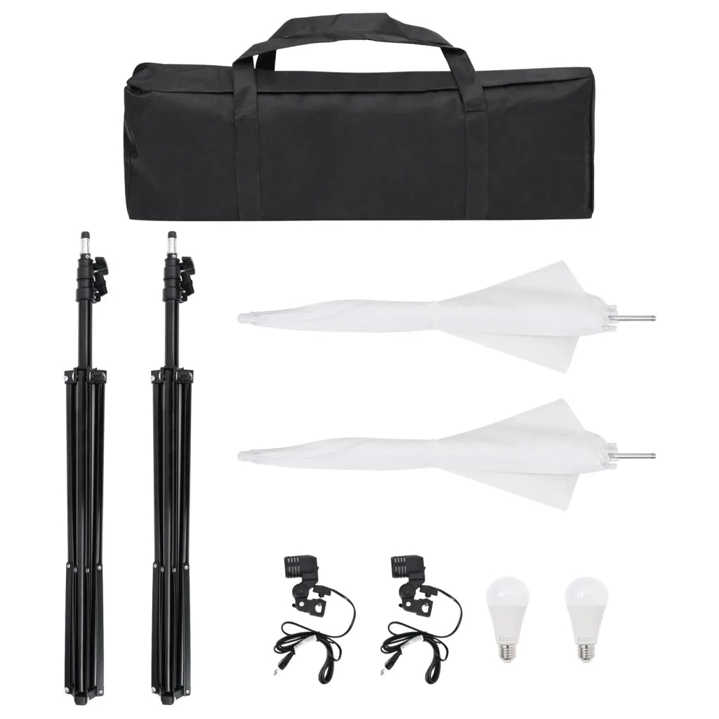 Kit Studio Fotografico con Set di Luci, Fondale e Riflettore 3094637