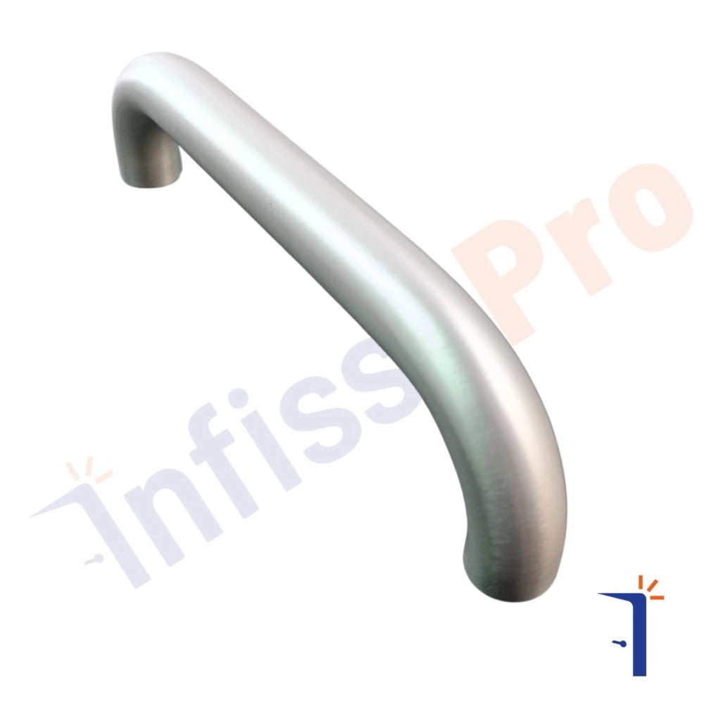Maniglione per vetrine o portoni in alluminio profilo rotondo 4A10BX1