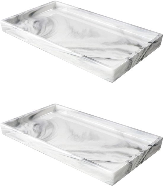 Set di conservazione in silicone con setole per giunti - disegno marmo - set da 2