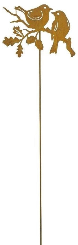 Decorazione per Giardino 1 metro alta - Immagine di Giardino Rondelli Rossi - Piantagione per Giardino - Materiale Rugginoso - Decorazione per Esterno - Bella Scelta di Regalo