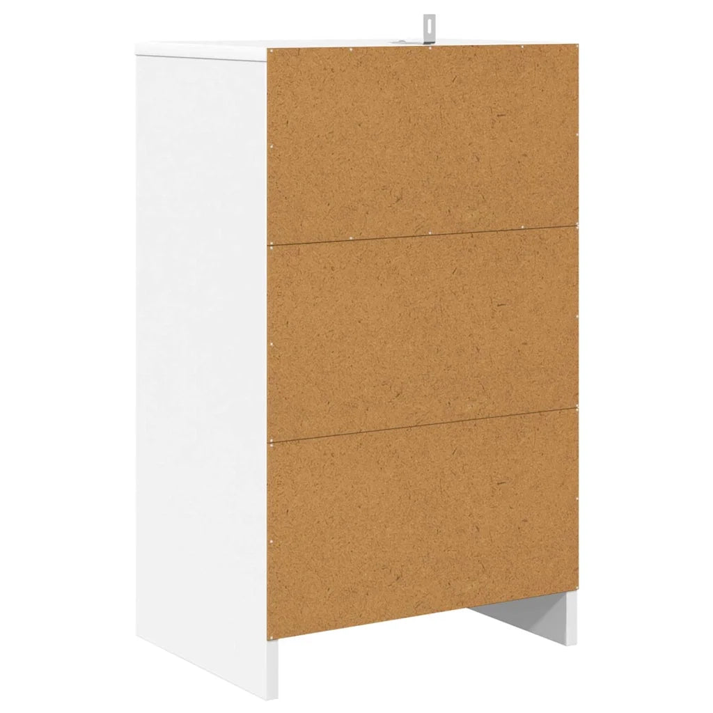 Comodino con cassetto-Tavolino da notte Bianco 40 x 30 x 467 cm Legno multistrato