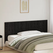 Testiera letto  Nero Rovere 200x1,5x80 cm Legno ingegnerizzato