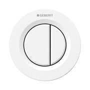 COMANDO PNEUMATICO 01 DOPPIO TASTO VERSIONE INCASSO Bianco GEBERIT 116.043.11.1