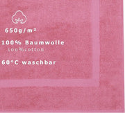 Set di tovaglie da 2 - dimensioni 50 x 70 cm - 100% cotone - qualità premium 650 g/m² (color rosso acceso)