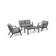 Set da giardino salotto antracite YK13 4 pezzi