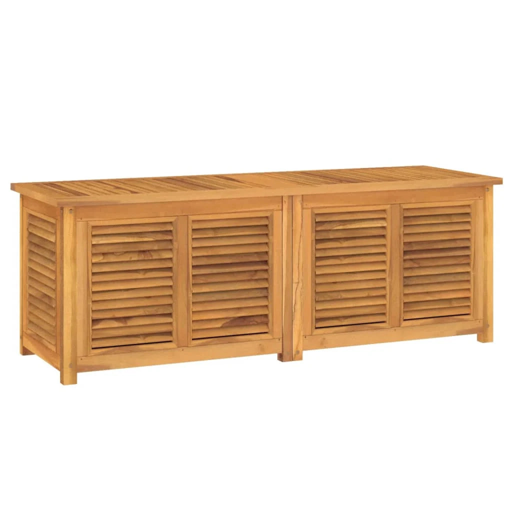 Box portaoggetti da giardino e borsa 150 x 50 x 53 cm legno massello di teak 02_0013131