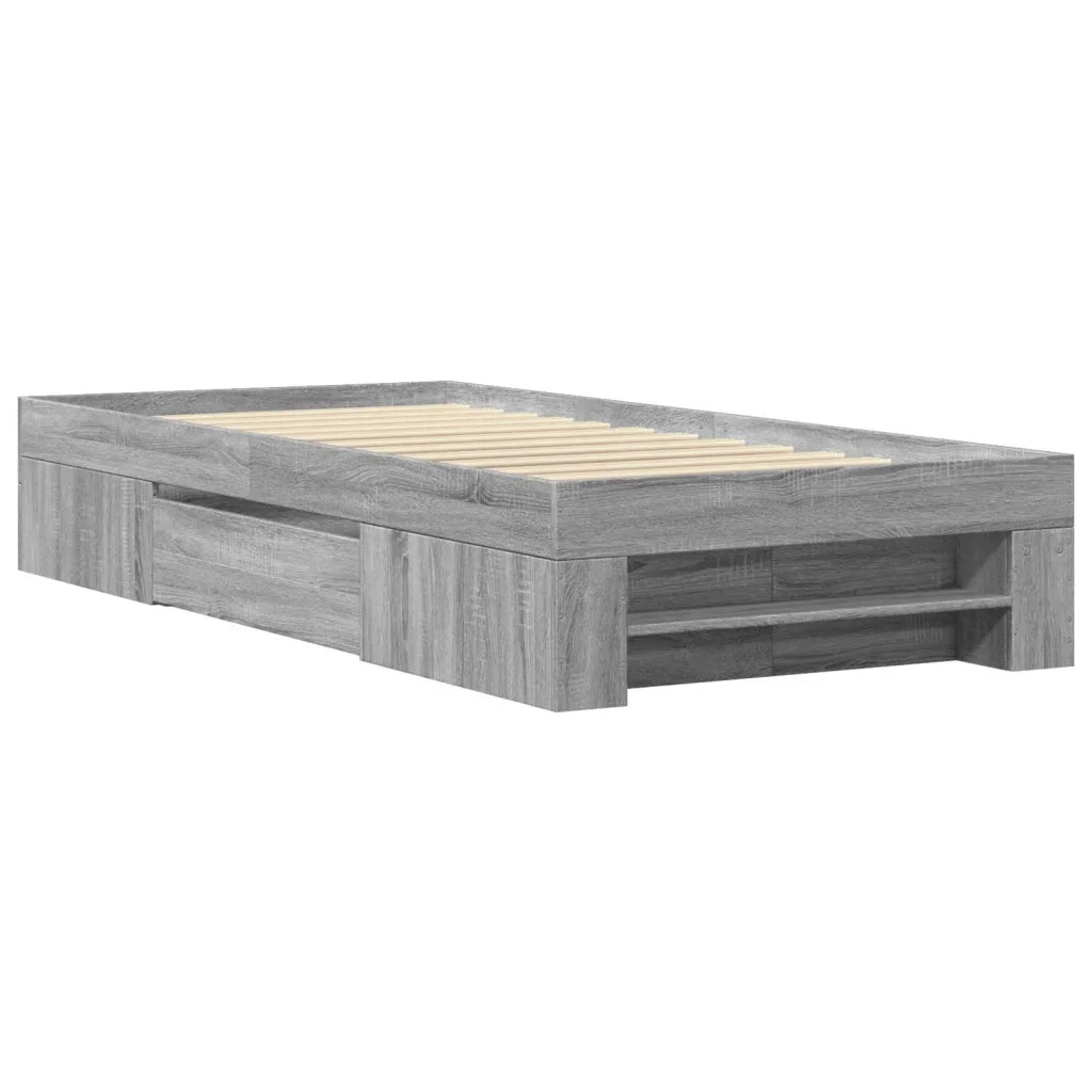 Giroletto Grigio Sonoma 90x190 cm in Legno Multistrato